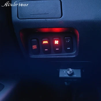 За Mitsubishi Pajero Triton ASX Lancer Авто LED DRL Бутона за Включване на Светлината В 12 Превключвател за Управление Предните фарове за мъгла Фарове С Кабелни Аксесоари