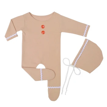 1 комплект дрехи за снимки на новородени, шапчица с комбинезоном, дрехи за новородени