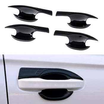 1 Комплект Завършек на Капака на Купата на дръжката на Вратата, на Колата е Подходящ за Honda CR-V, CRV 2023-2024 Лъскаво Черно, ABS