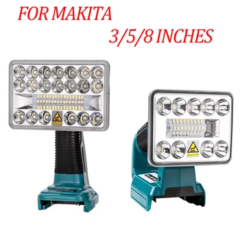 18V Led Фенерче На открито Фокус Light USB За Makita 12W 18W V Литиево-йонни батерии BL1830 BL1430 BL1845 LXT400