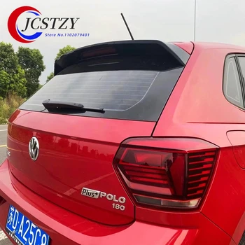 2019 2020 2021 2022 За Volkswagen VW Polo спойлер висококачествен ABS-спойлер на задното стъкло, спойлер на покрива, на лъскаво черен