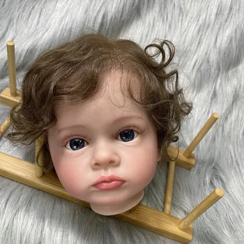 24-инчов набор от Tutti, раскрашенный незавършено Reborn Baby Vinly, с корени и къдрава коса, 3D кожата, видими венами с плат играчки за тялото и очите