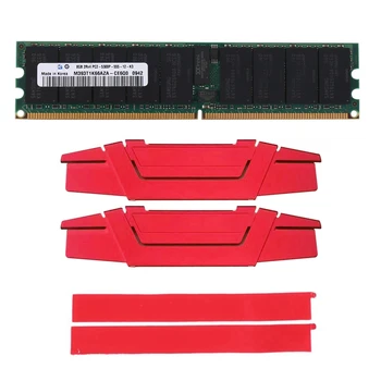 2X 8GB DDR2 667MHz RECC RAM + Охлаждащ Жилетка PC2 5300P 2RX4 REG ECC / Сървър Памет RAM За Работни станции