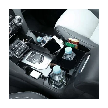 4шт Калъф-органайзер за врата кола за 4 LR4 2013-2016 Многофункционална тава за телефон, поставка за чаши, кутия за съхранение
