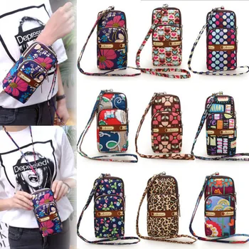 9 Цвята, модерни портмонета за монети, многоцветен малка чантата си през рамо за жени, чанта през рамо за момичета, калъф за мобилен телефон