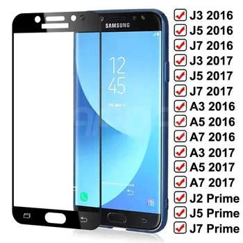 99D Закалено Стъкло за Samsung Galaxy J3 J7 J5 A3 A5 A7 J2 J4 J7 Основната J5 Prime S7 Защитно Стъкло фолио За екрана