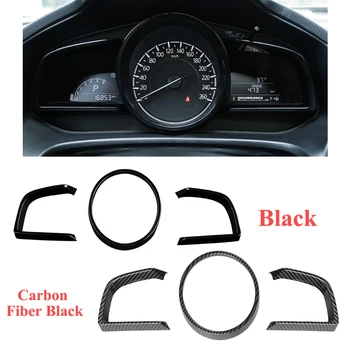 ABS Таблото на автомобила интериор на арматурното рамки за Mazda 3 Axela 2014-2019 автоаксесоари за украса, изработени от въглеродни влакна