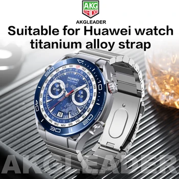 Akgleader Луксозен каишка от титанова сплав, за Huawei Watch the Ultimate GT2 GT3 Pro 46 мм, 22 мм и каишка за спортни часа на Samsung Gear S3 Watch