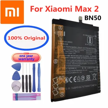 Xiaomi Висококачествен 5000 ма BN50 Оригинални сменяеми батерии за телефони Xiaomi max2 max 2 Batteria батерия