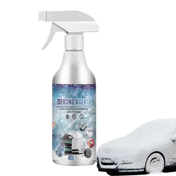 Антиобледенитель на предното стъкло Незабавно растапливает лед, спрей за антиобледенения при зимни замразяване, Течност за топенето на снега, течност за размразяване, препарат за миене на автомобилни стъкла за автомобили