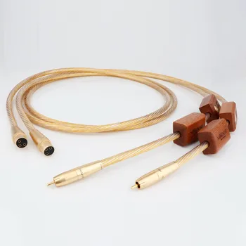 Аудио кабел Nordost ОДИН Gold XLR 8N С Позлатените Покритие Supreme Reference Один Audio Line с Конектор XLR и RCA за Усилвател CD