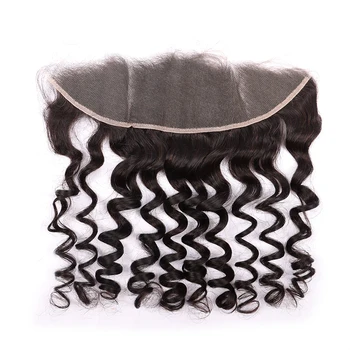 Бразилски естествена коса Yiwigs Deep Wave Real HD 13x4 Дантела Frontal Само от човешка коса Remy за жени
