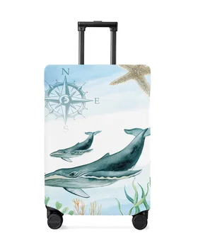 Домашни любимци в морски стил Кийт Морска звезда Защитен калъф за багаж Пътни Принадлежности Куфар Еластичен Прахоустойчив калъф Защитен ръкав