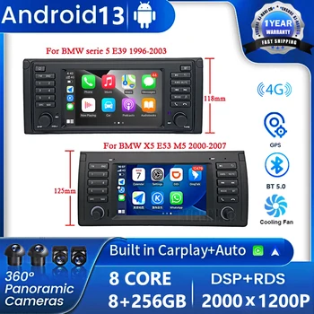 За BMW X5 E53 E39 Радиото в автомобила Мултимедийна Навигационна GPS Carplay No 2din Стерео Android OS WIFI DSP 7-инчов Екран, Bluetooth FM