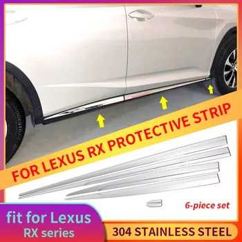 За Lexus RX Външно боядисване 2018 RX200t RX300 аксесоари за Автомобили в хромированном стил Метални етикети, Гланцирана лента, за защита на купето от надраскване