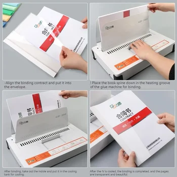 Капак Прозрачен плик Пластмасова корица гореща ваучер Ръкав Договор за расплавление лепило Файл от PVC Хартиена книга на документи 4 мм