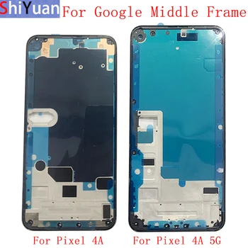 Корпус Средната Рамка LCD Рамка Пластинчатая Панел на Шасито За Google Pixel 4A 4A 5G Телефон Метална Средната Рамка на резервни Части За Ремонт на