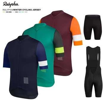 Летен комплект от джърси за колоезденето Raphaful Дишащи Спортни дрехи за велосипедни състезания ropa ciclismo Мъжка Велосипедна дрехи на МТВ с къс ръкав