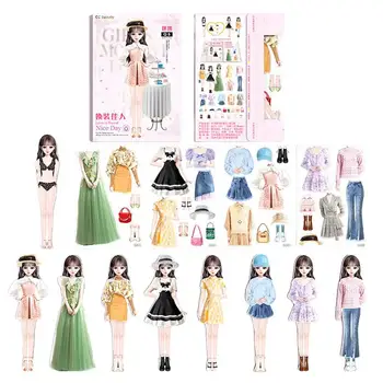 Магнитни дрехи за малките забавни хора, кукли-рокля.в тях можете да мечтаете, създадени Imagine Set, подарък за рожден Ден за малки момичета за дома