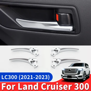 Модифицирана вътрешна дръжка на вратата на автомобила, подходящ за Toyota Land Cruiser LC300 2021-2023 аксесоари за декоративни промяна на интериора
