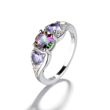 Най-продаваните цветни пръстени във формата на сърце за жени