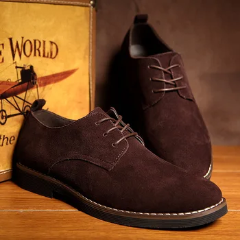НОВАТА есенна мъжки обувки за подови настилки, обувки от матова кожа, мъжки обувки в британския стил, бизнес ежедневни обувки големи размери, zapatos de hombre