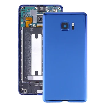Подмяна на резервни части за мобилен телефон, задната част на капака на батерията капак на обектива на камерата на HTC U Ultra (син)