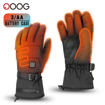 Ръкавици с топъл, мотоциклетни зимни топли с батерии отделение, нескользящие ръкавици с топъл, непромокаеми ръкавици с топъл, акумулаторна ръкавици за сензорен екран