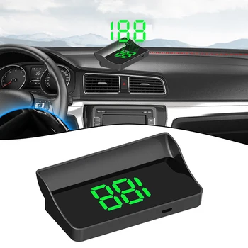 Универсален дисплей на автомобила Точен универсален HUD GPS Скоростомер, километраж за безопасно каране на всички автомобили, автобуси и велосипеди